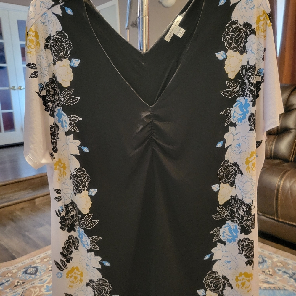 VNeck Floral Blouse
